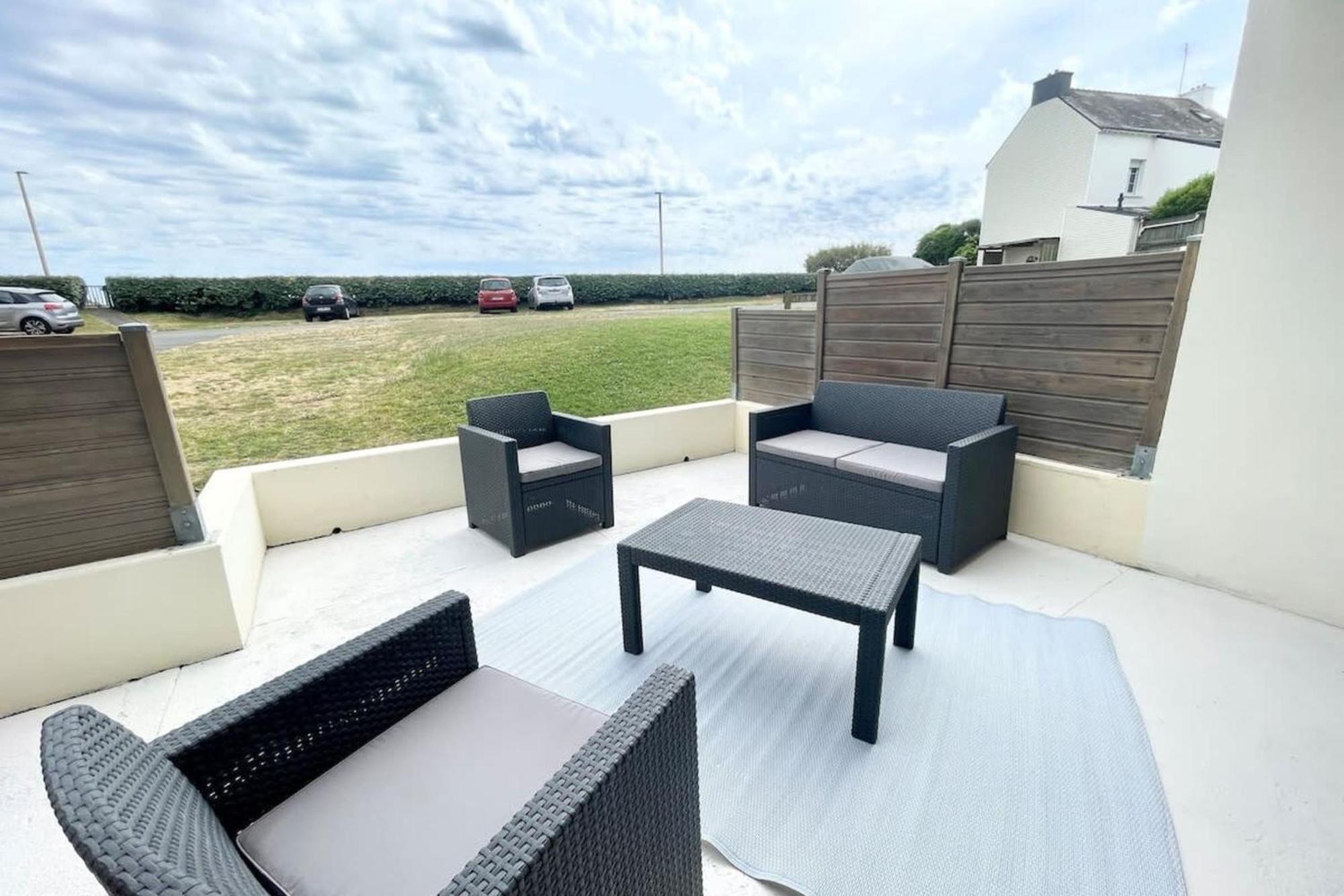T3 Neuf Archi Cocooning Terrasse Face A La Mer Ploemeur Εξωτερικό φωτογραφία